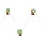 10ct. LED Green & Brown Palm Tree Fairy Lights Set